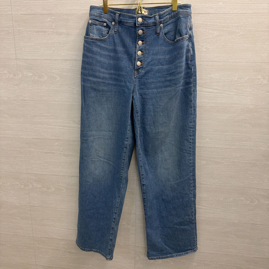 Madewell Medium Wash The Perfect Vintage Wide Leg Jeans 30