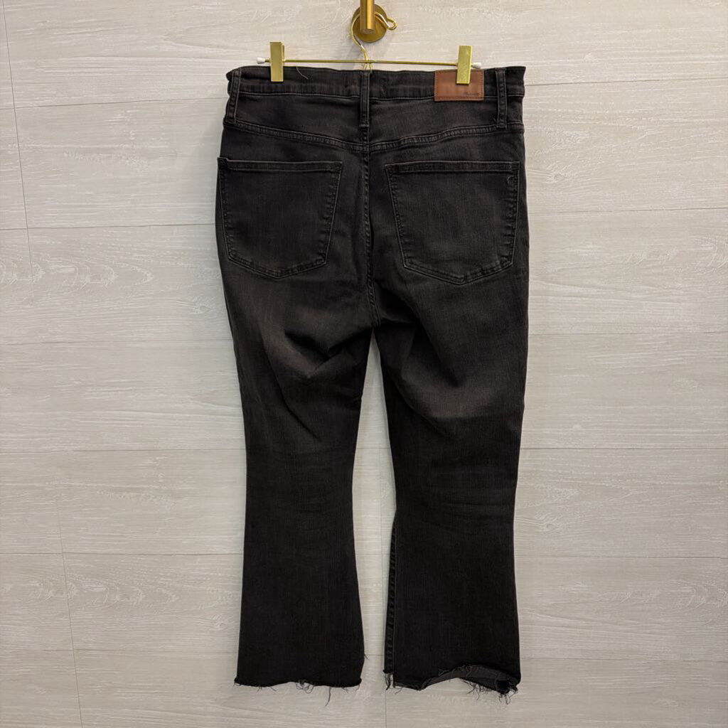 Madewell Black Denim Cali Demi Boot Jeans 30