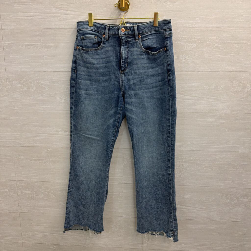 Loft Medium Wash The Curvy Kick Crop Jeans 30