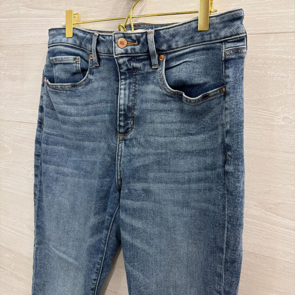 Loft Medium Wash The Curvy Kick Crop Jeans 30