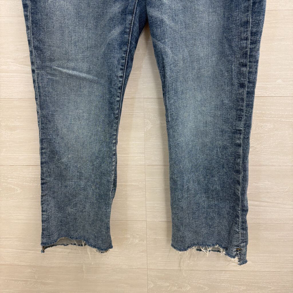 Loft Medium Wash The Curvy Kick Crop Jeans 30