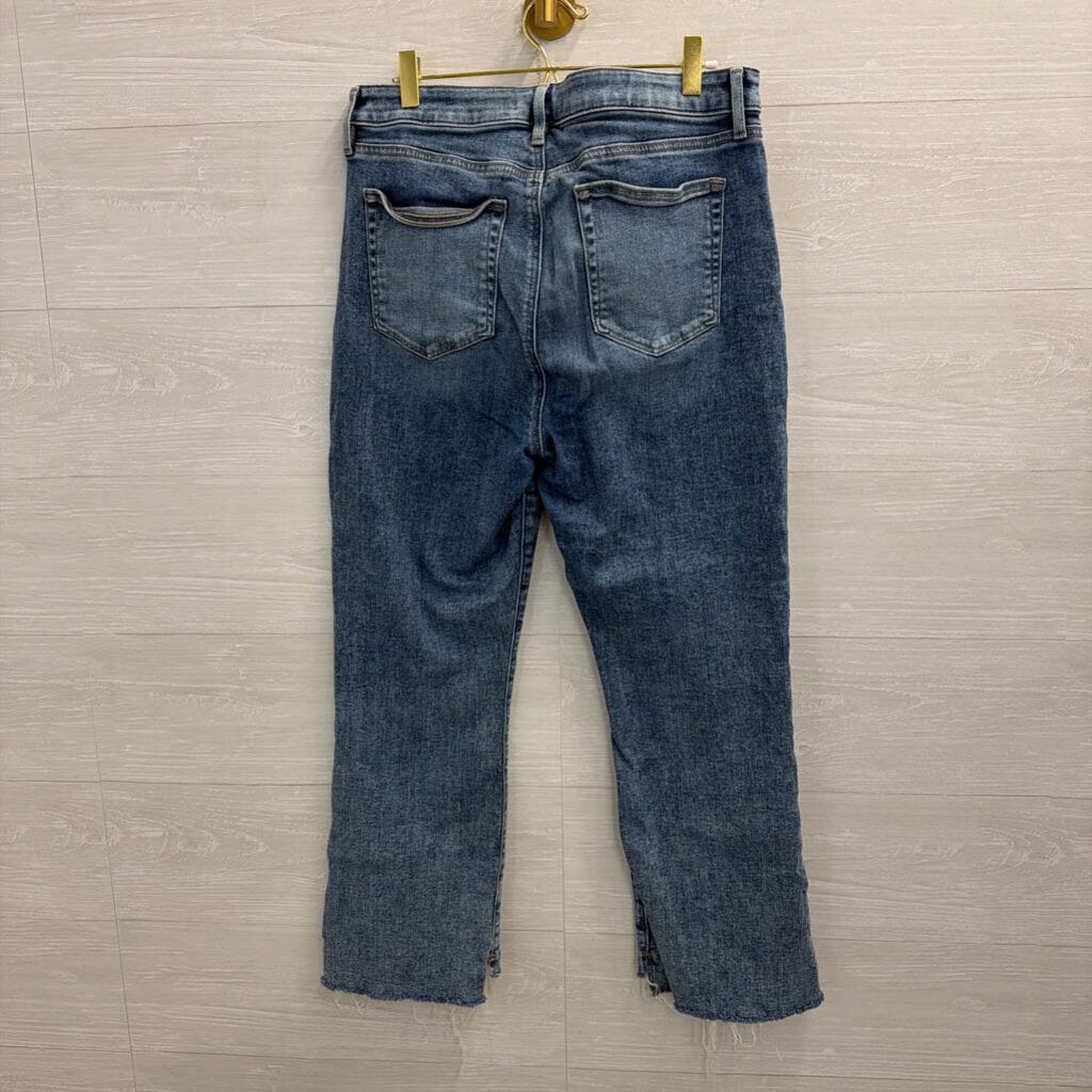 Loft Medium Wash The Curvy Kick Crop Jeans 30