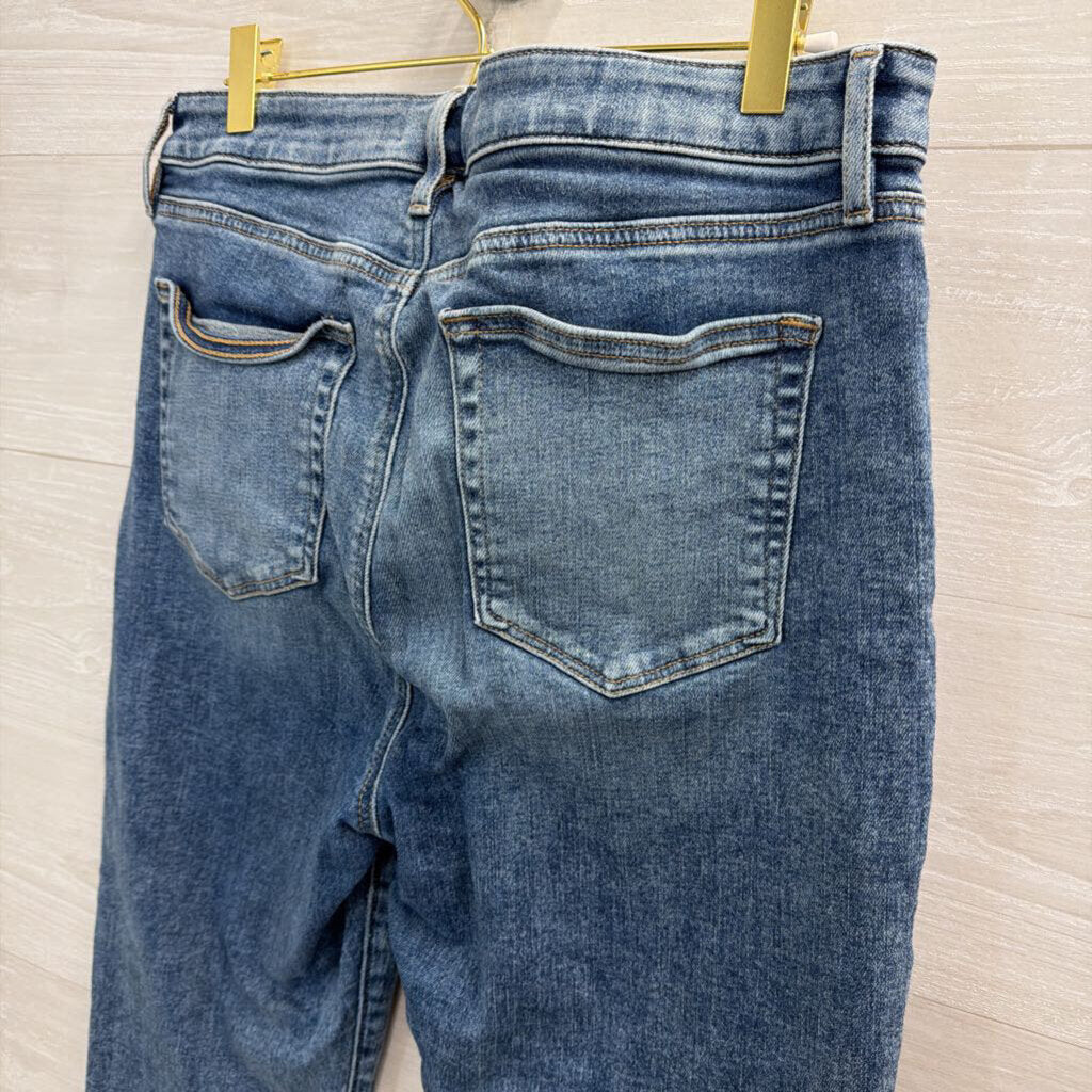 Loft Medium Wash The Curvy Kick Crop Jeans 30
