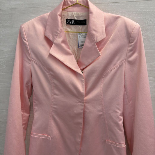 Zara Pink Blazer Jacket Small