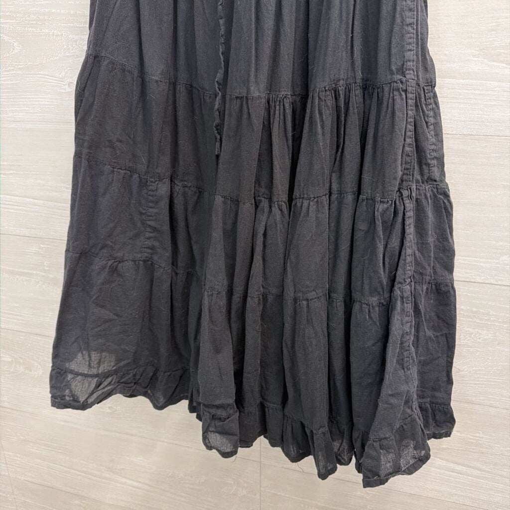 Jane Ashley Black Midi Skirt Large Petite