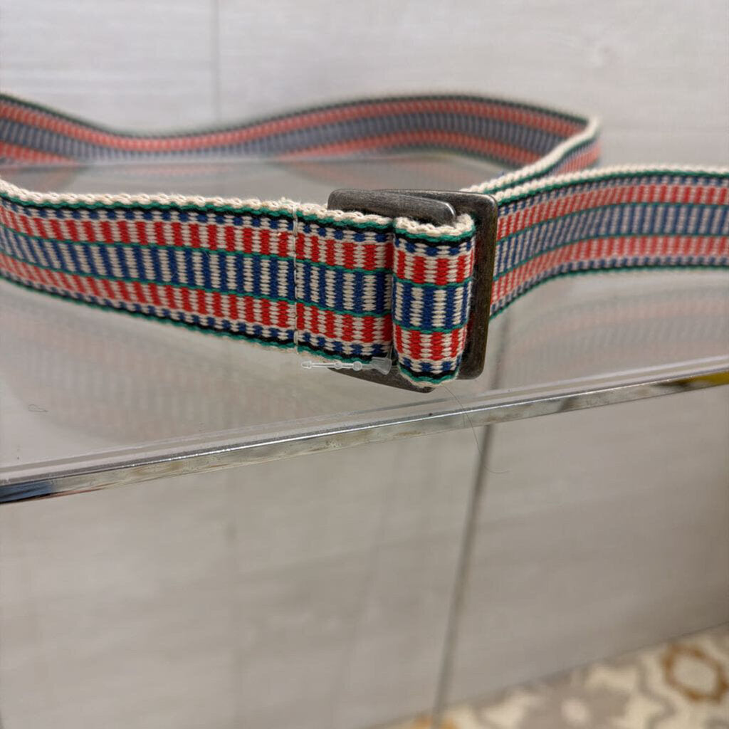 Gap Beige/ Blue/ Red Woven Adjustable Belt