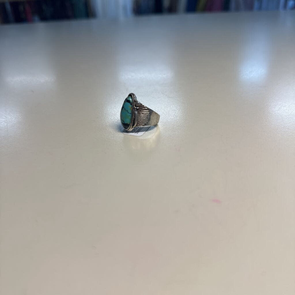 Silver/ Turquoise Statement Ring