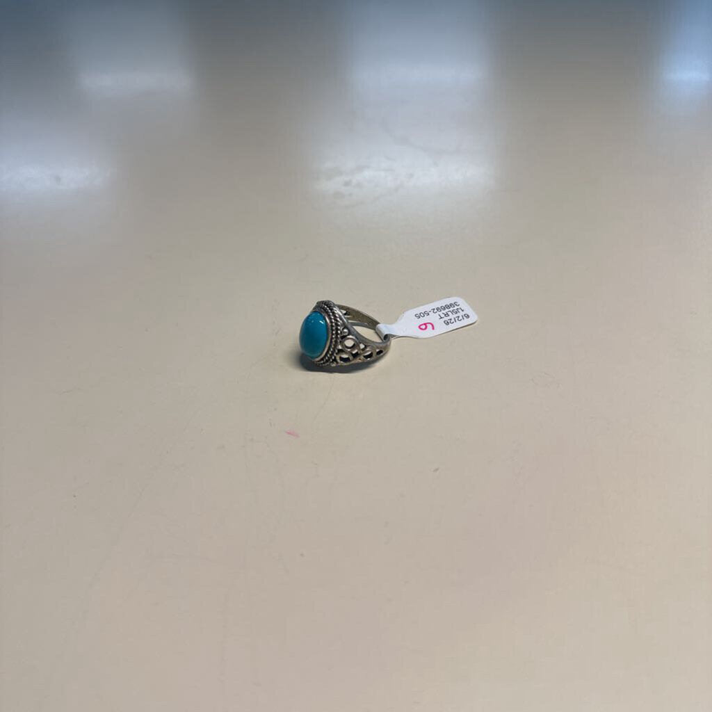 Silver/ Turquoise Statement Ring