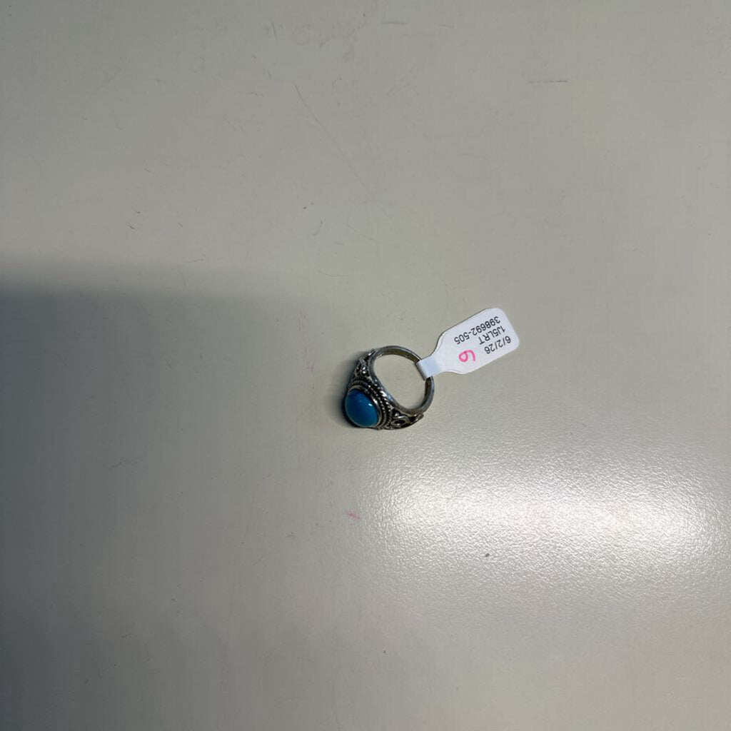 Silver/ Turquoise Statement Ring