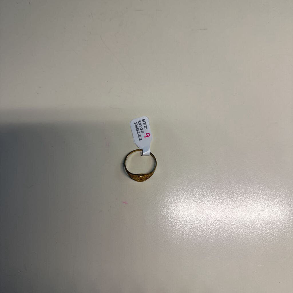 Gold Swam Print Ring 4