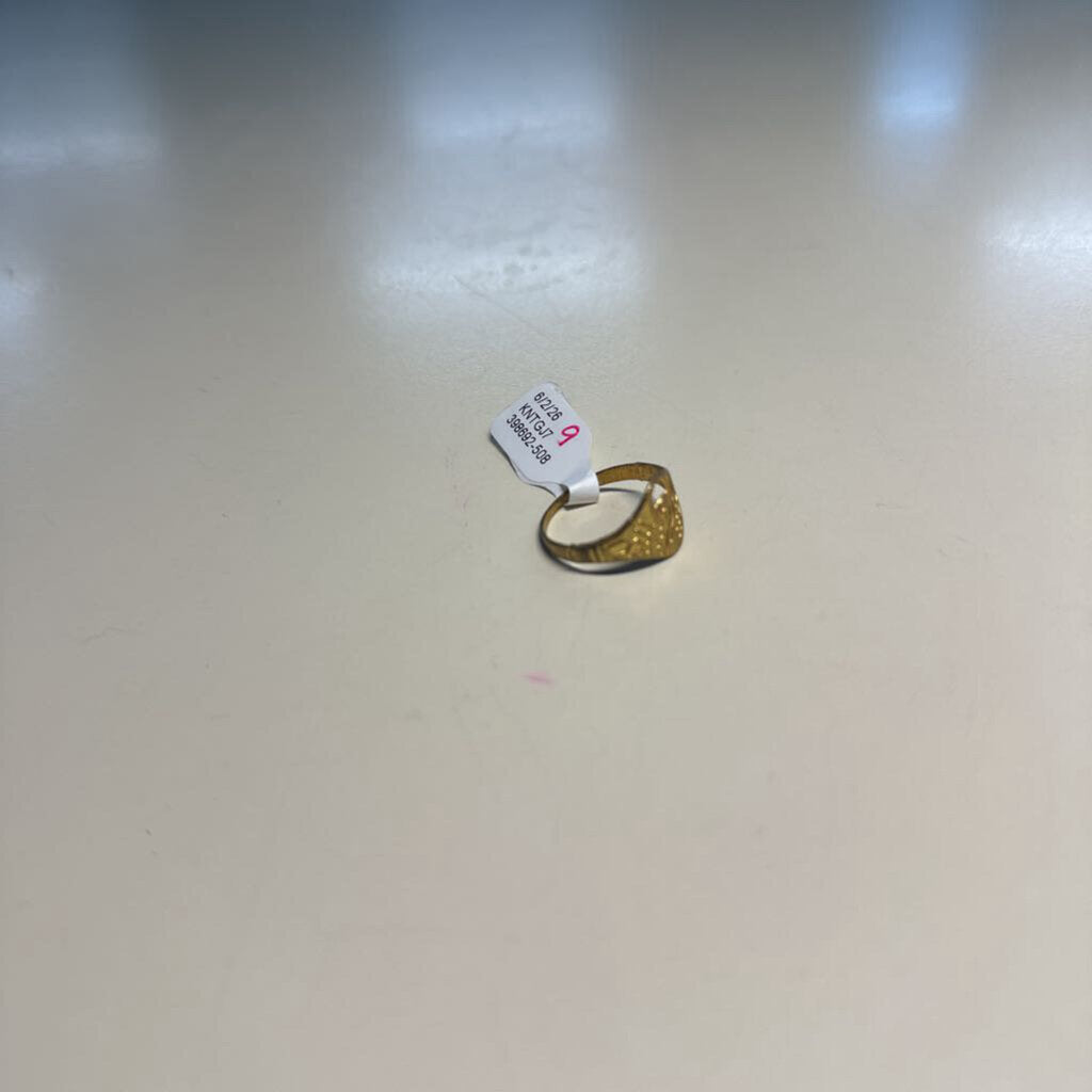 Gold Swam Print Ring 4