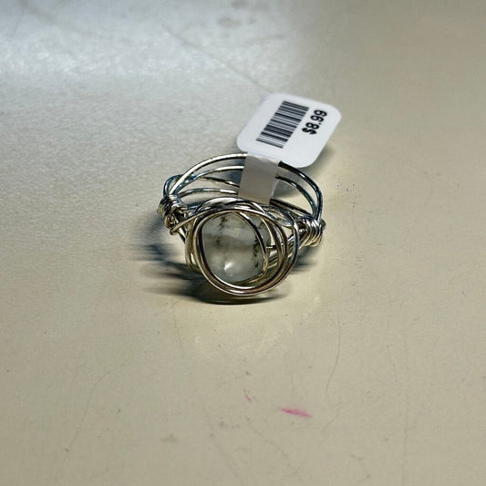 Silver Wire Stone Ring