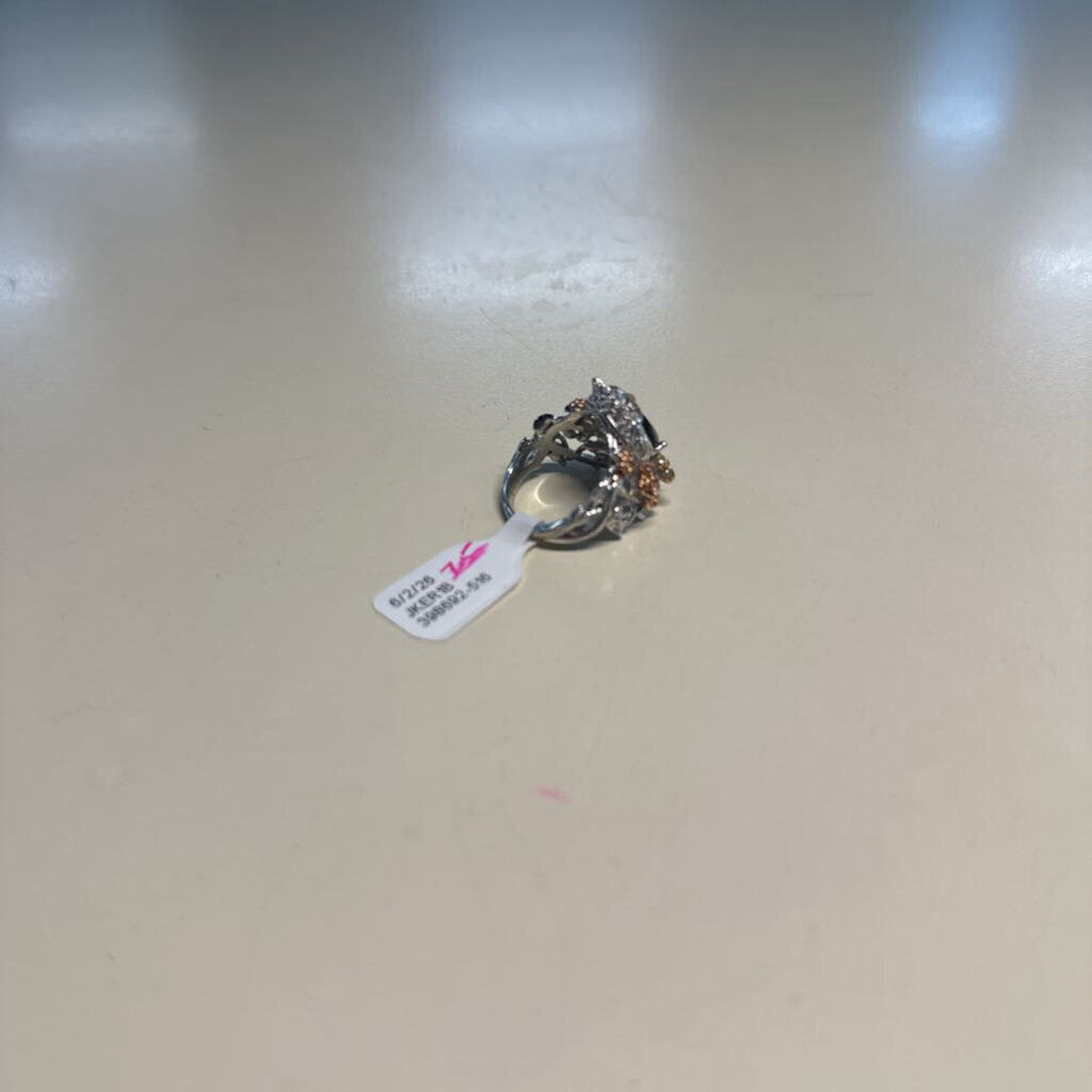 Silver/ Gold Owl Statement Ring