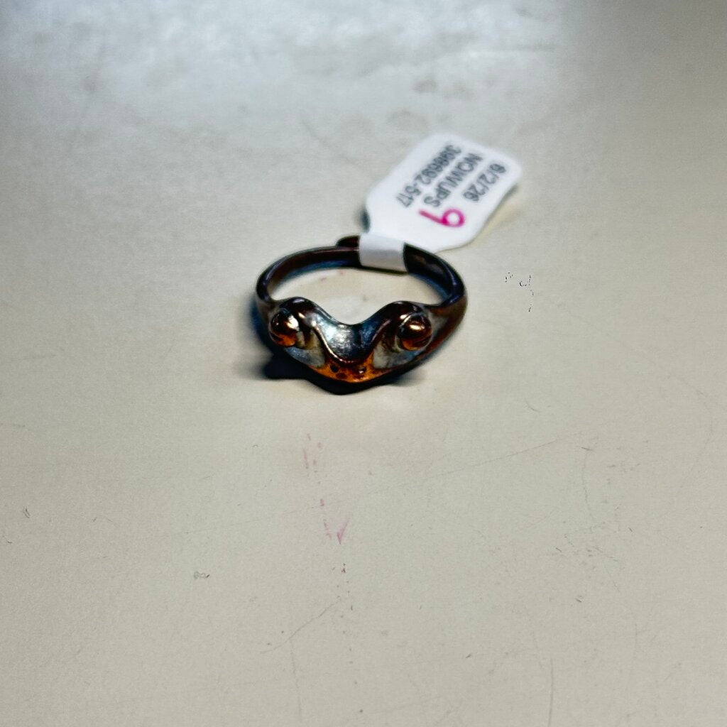 Sterling Silver Frog Band Ring