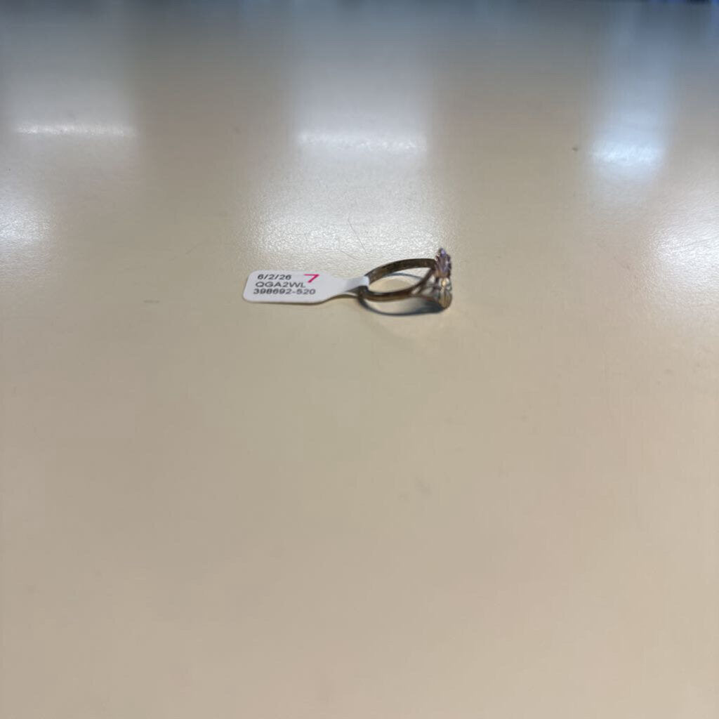 Silver/ Multi Leaf Dainty Ring