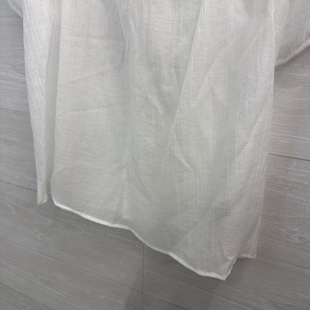 Simply Vera White Short Sleeve Top Large
