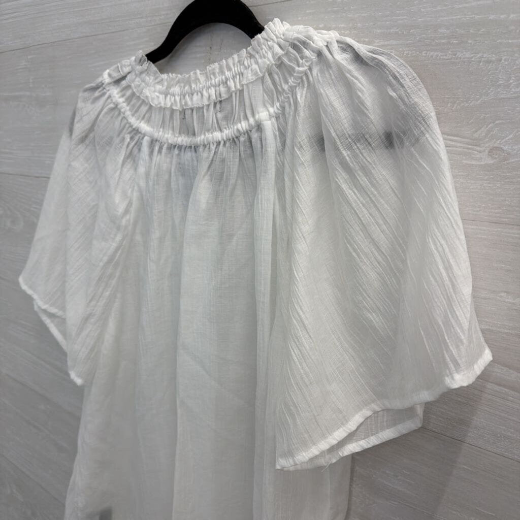 Simply Vera White Short Sleeve Top Large