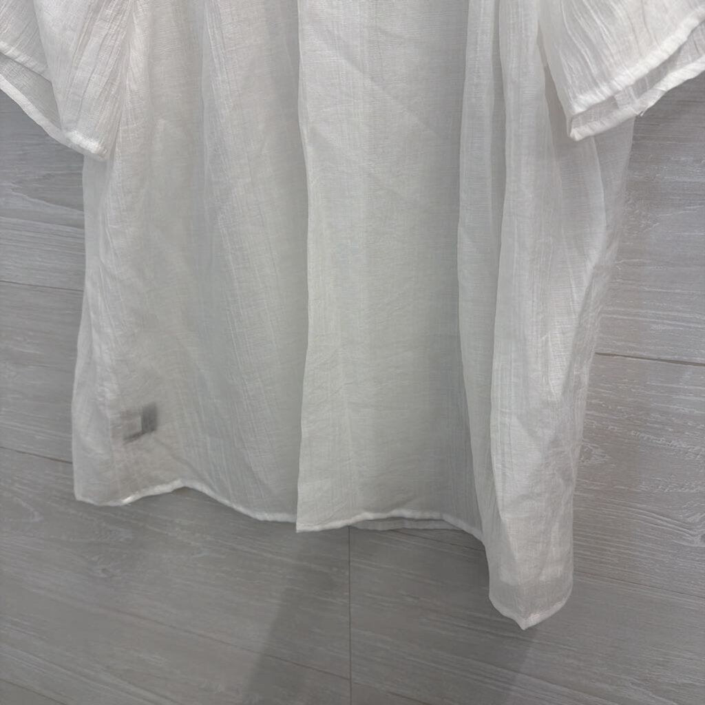 Simply Vera White Short Sleeve Top Large
