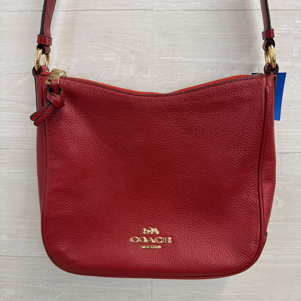 Coach Ellie File Bag Red Crossbody
