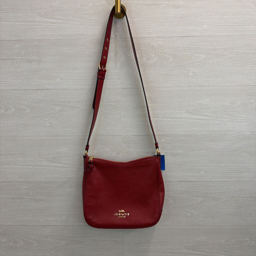 Coach Ellie File Bag Red Crossbody