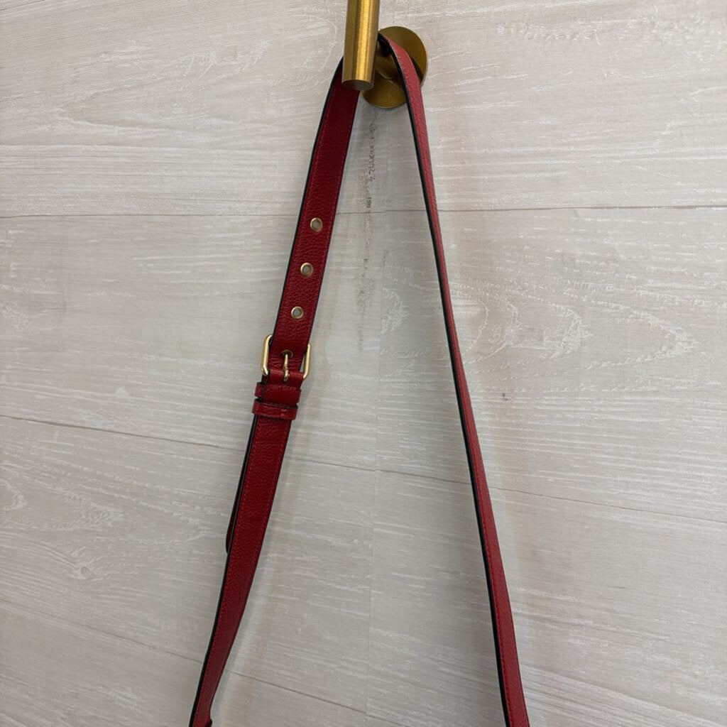 Coach Ellie File Bag Red Crossbody