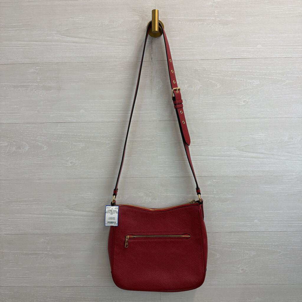 Coach Ellie File Bag Red Crossbody