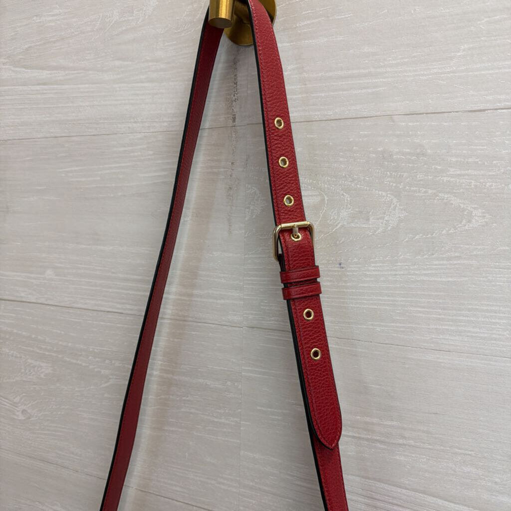 Coach Ellie File Bag Red Crossbody