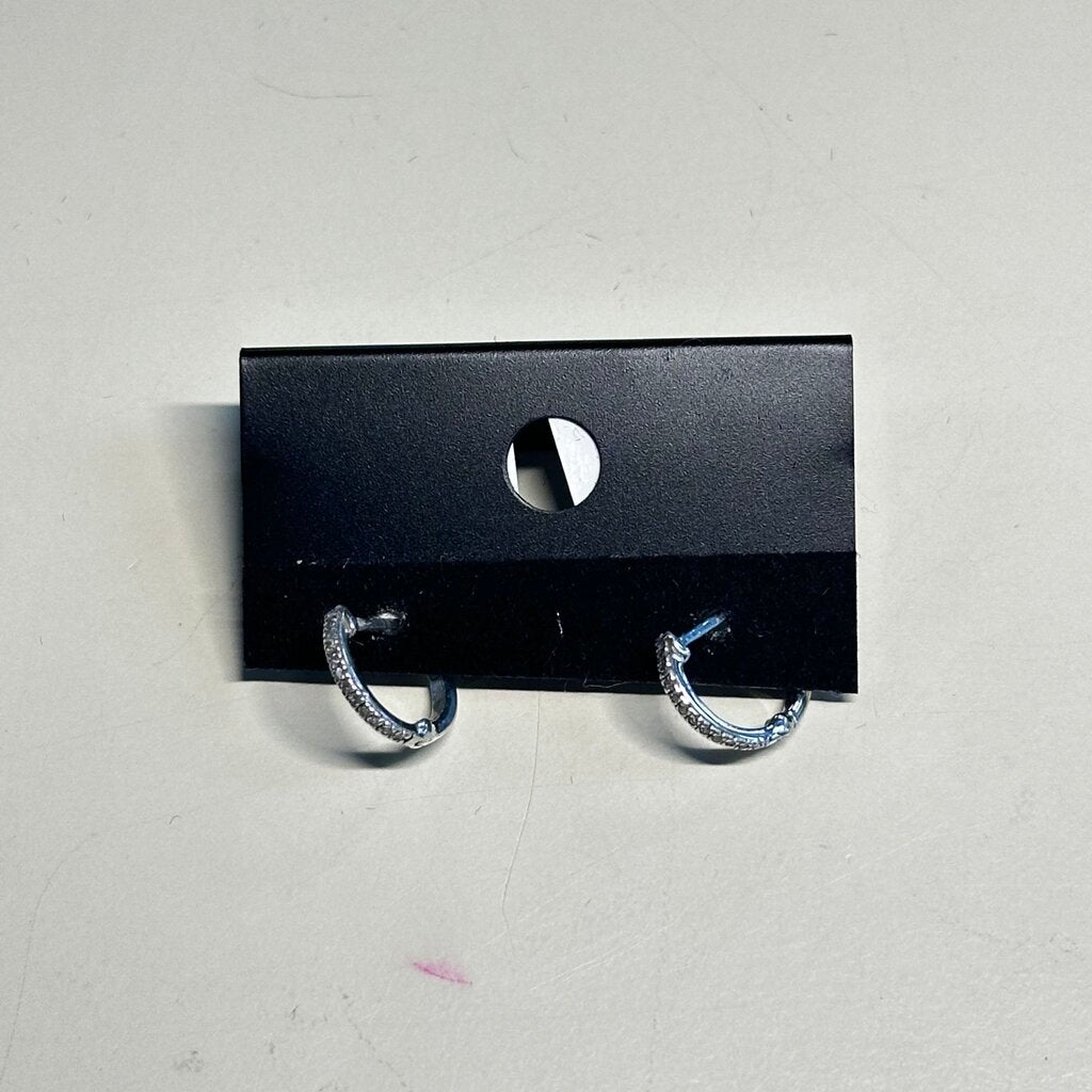 Silver Dainty Huggie Earrings