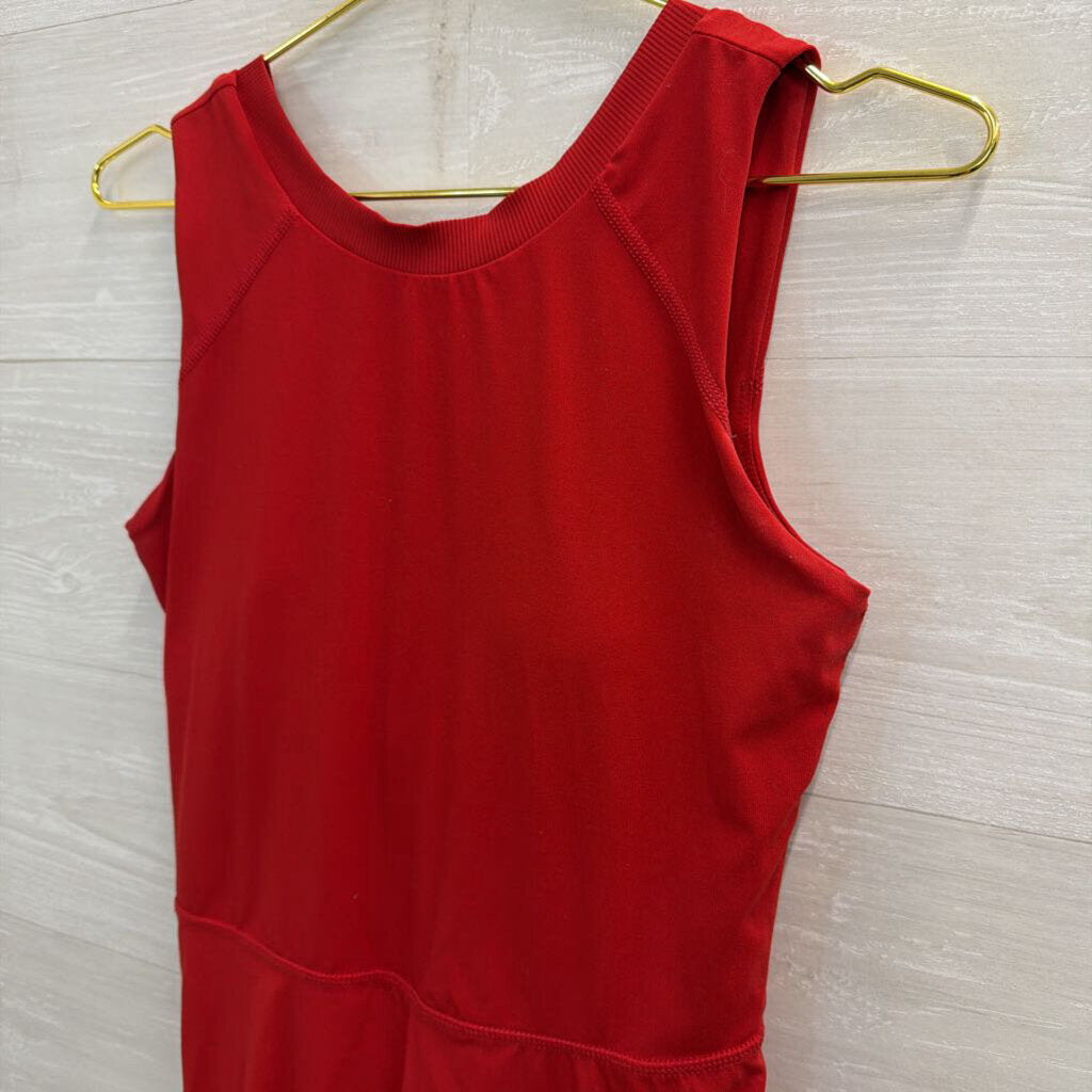 Red Athletic Dress With Shorts Small