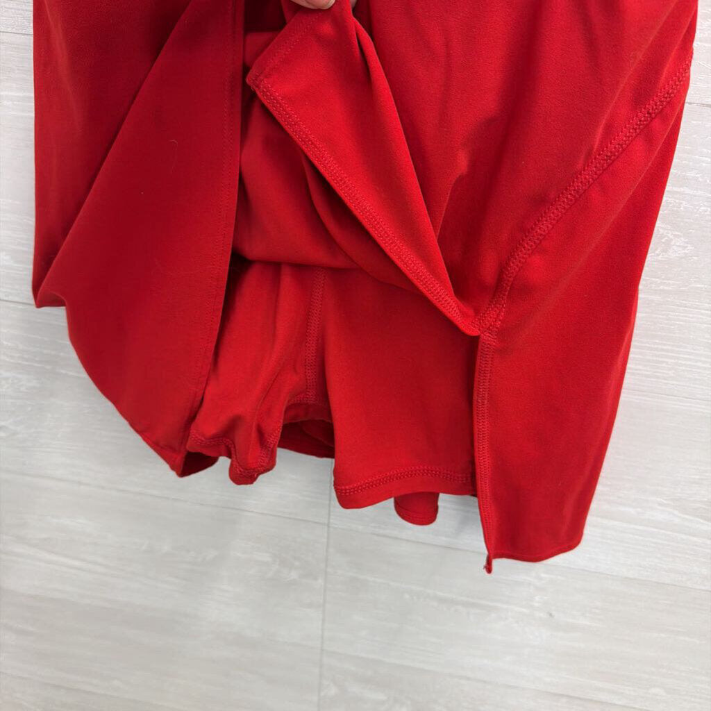 Red Athletic Dress With Shorts Small