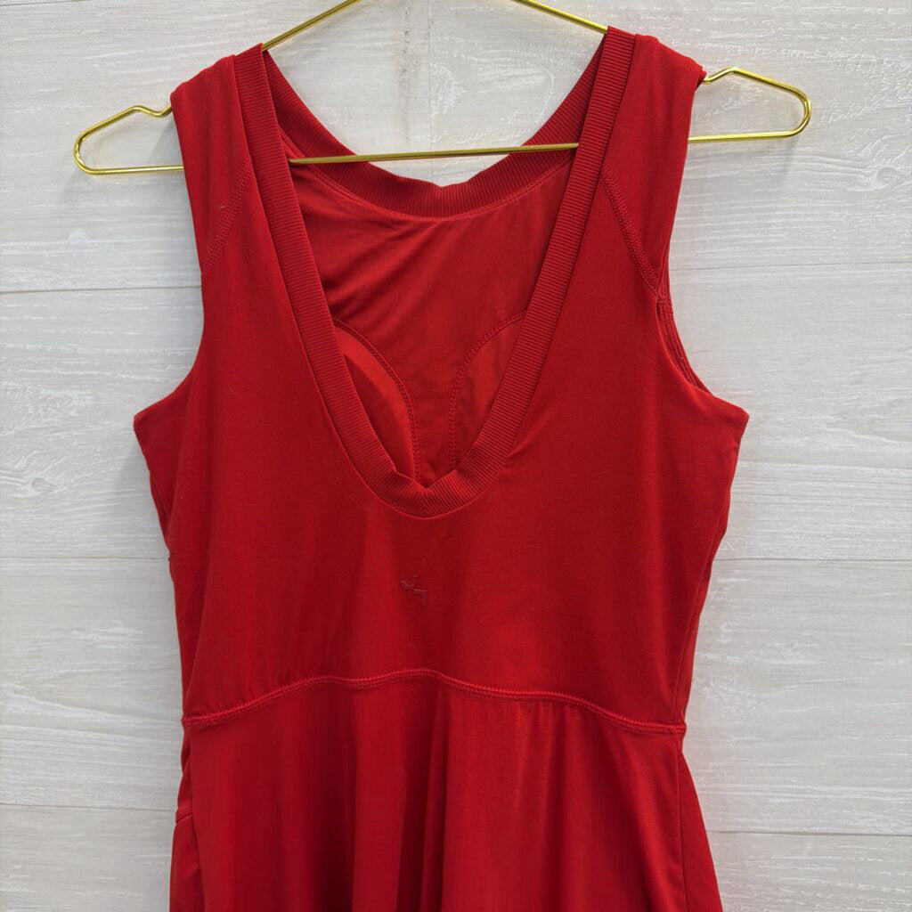 Red Athletic Dress With Shorts Small