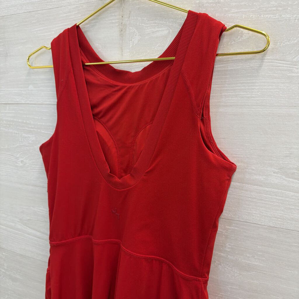 Red Athletic Dress With Shorts Small