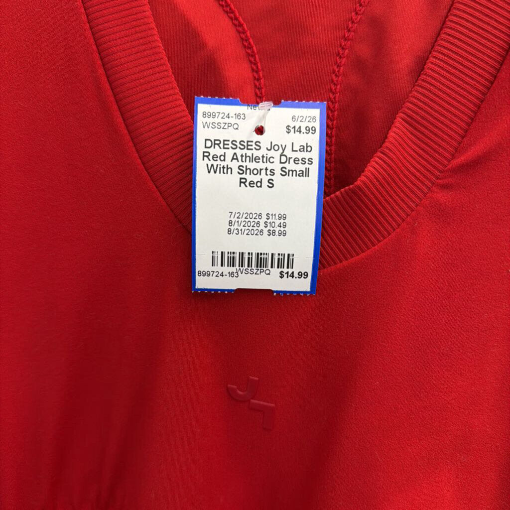 Red Athletic Dress With Shorts Small