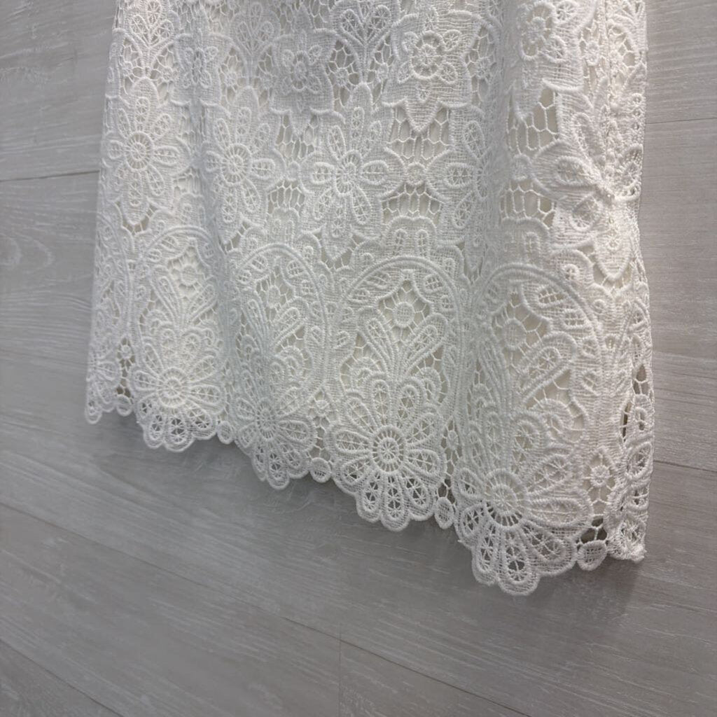 Abercrombie and Fitch White Lace Skort Small