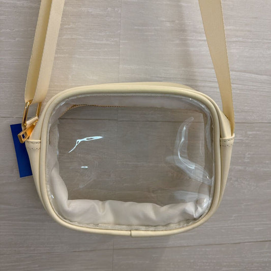 Cream/ Clear Crossbody Purse