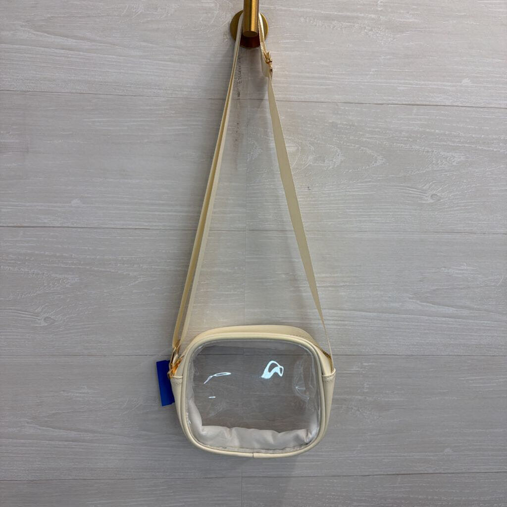 Cream/ Clear Crossbody Purse