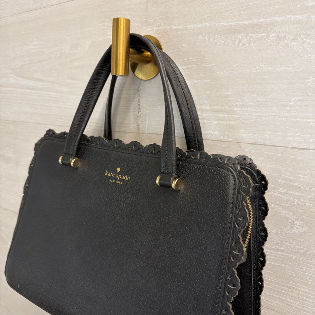 Kate Spade Black Leather Fordham Court Marielle Purse