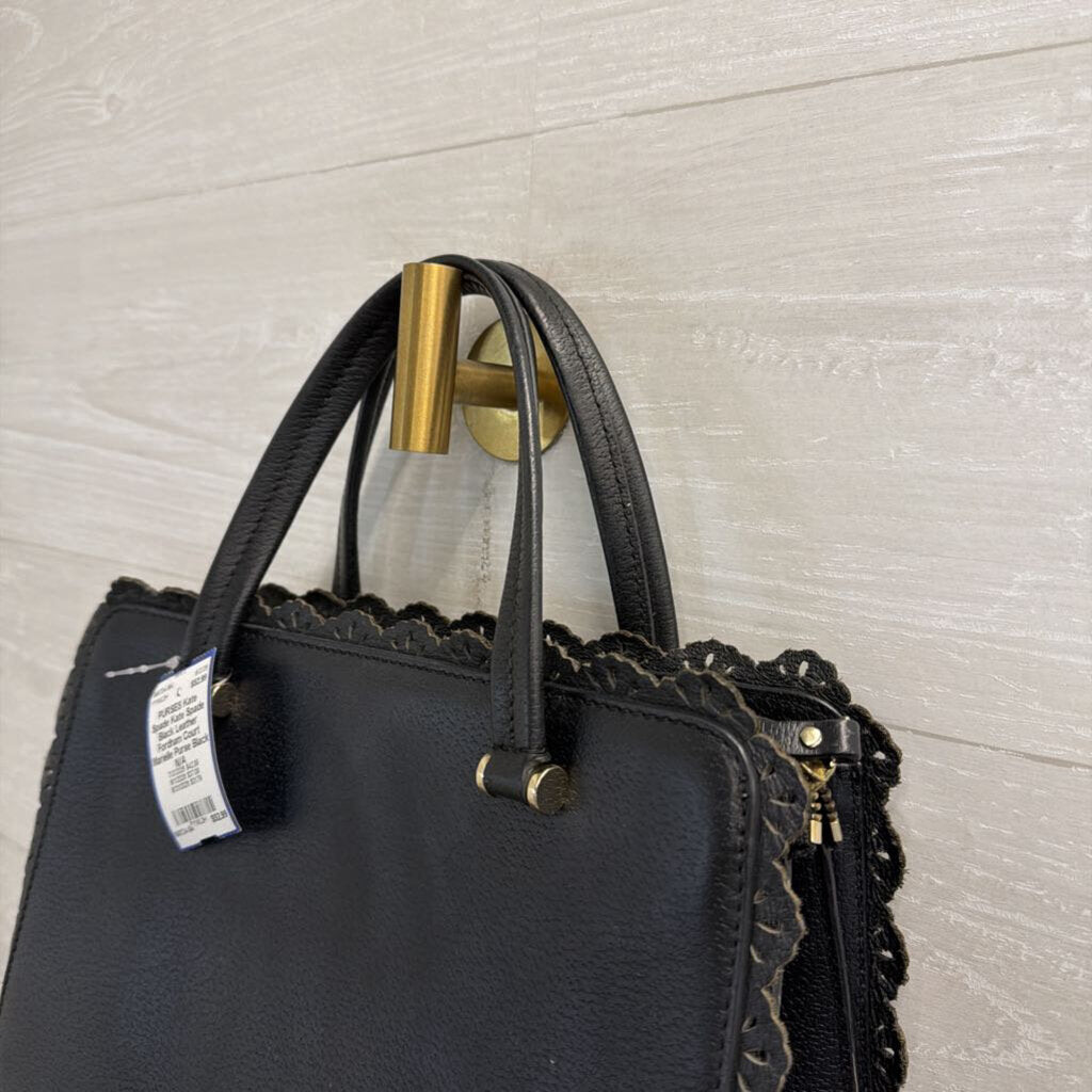 Kate Spade Black Leather Fordham Court Marielle Purse
