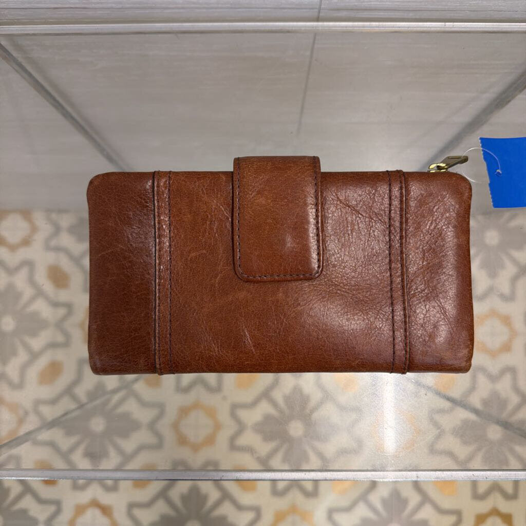 Fossil Brown Leather Ellis Clutch Wallet