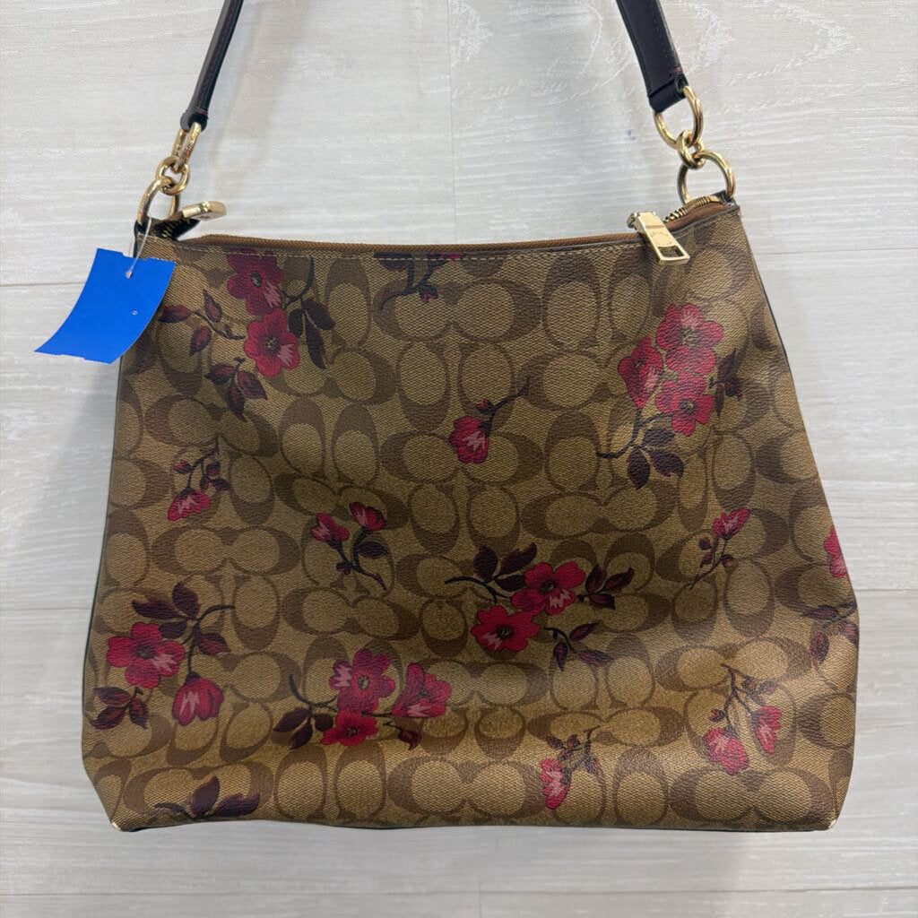 Coach Brown/ Multi Marlon Hobo Purse