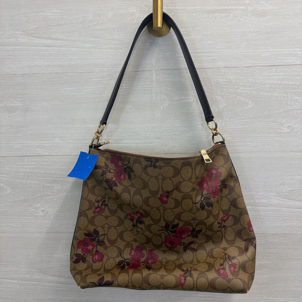Coach Brown/ Multi Marlon Hobo Purse