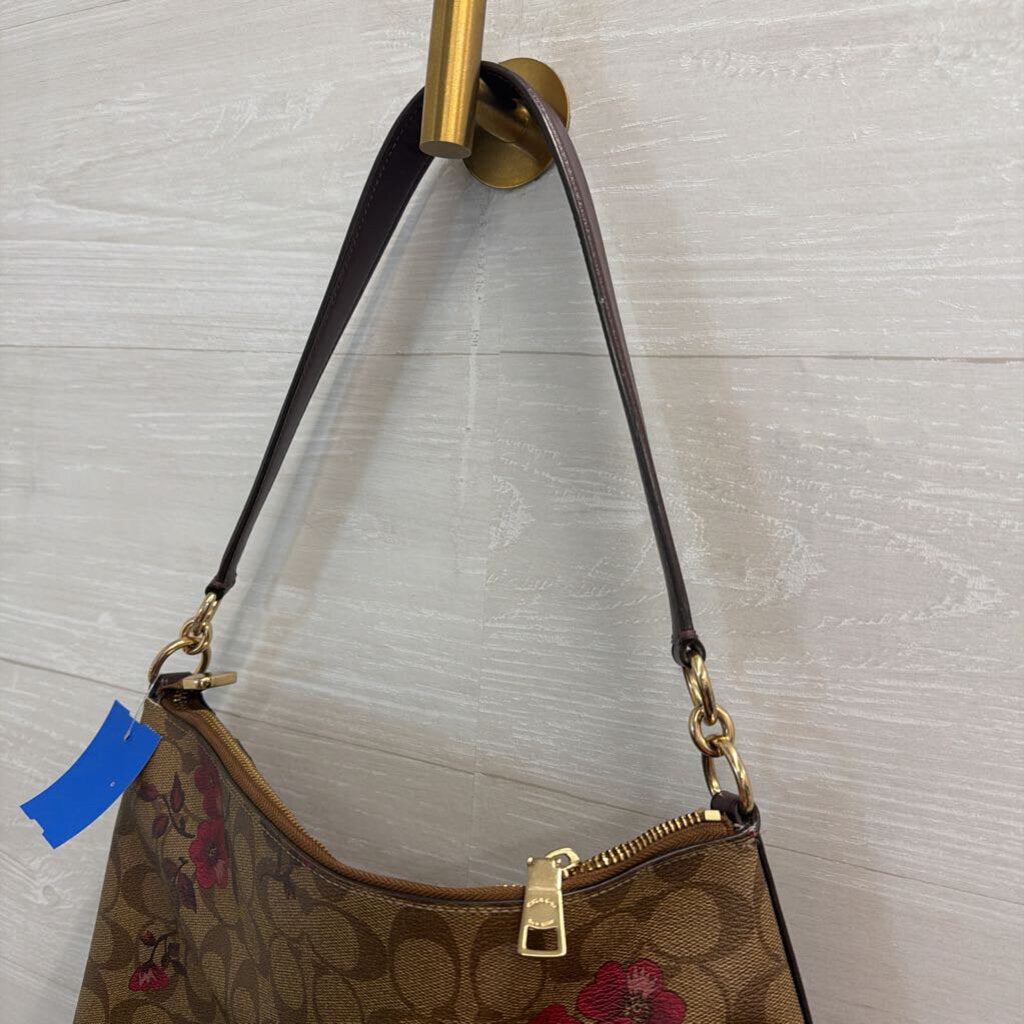 Coach Brown/ Multi Marlon Hobo Purse