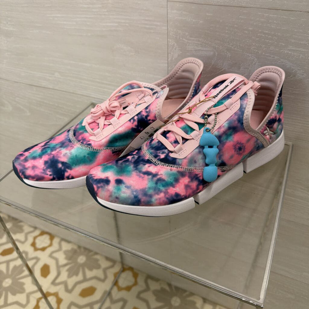 Reebok Pink/ Multi Print Daily Fit DMX Sneakers 10