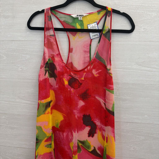 BB Dakota Pink/ Multi Print Maxi Dress Medium
