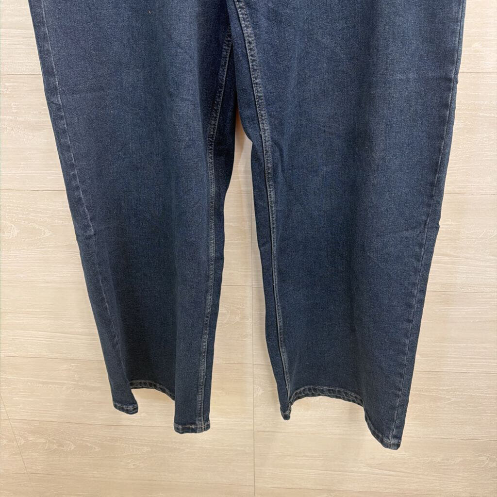 Calvin Klein Dark Wash Wide Leg Jeans 33