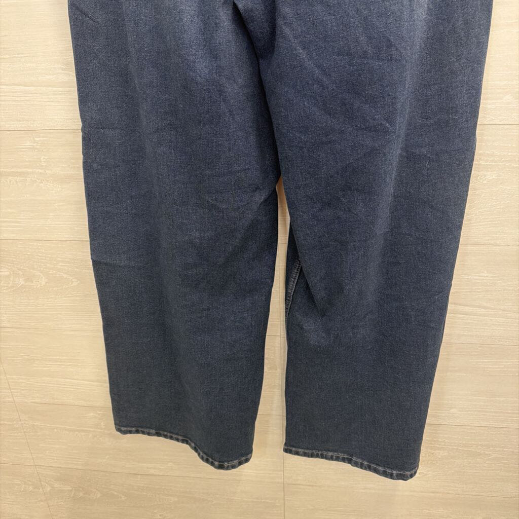 Calvin Klein Dark Wash Wide Leg Jeans 33