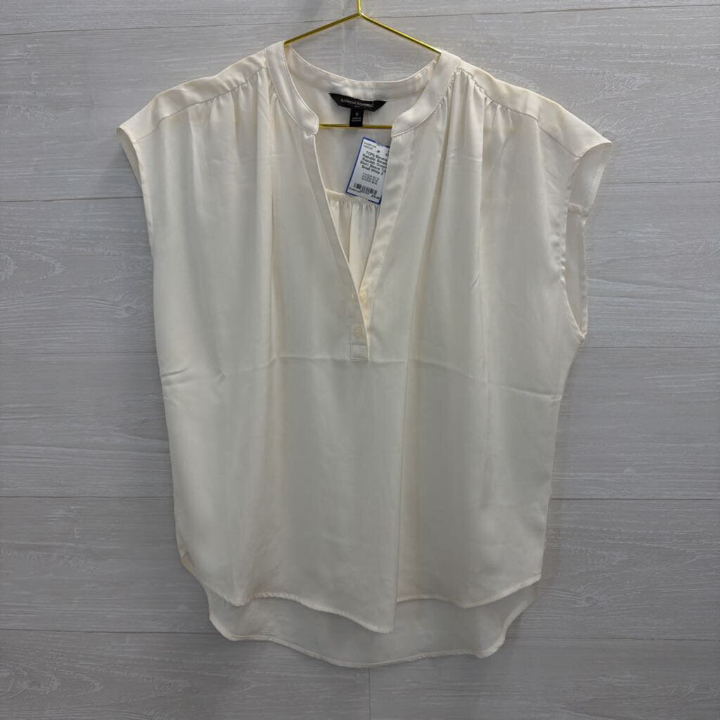 Banana Republic Cream Short Sleeve Top Small