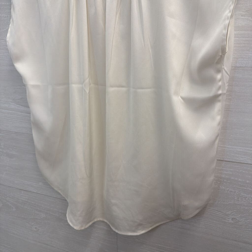 Banana Republic Cream Short Sleeve Top Small