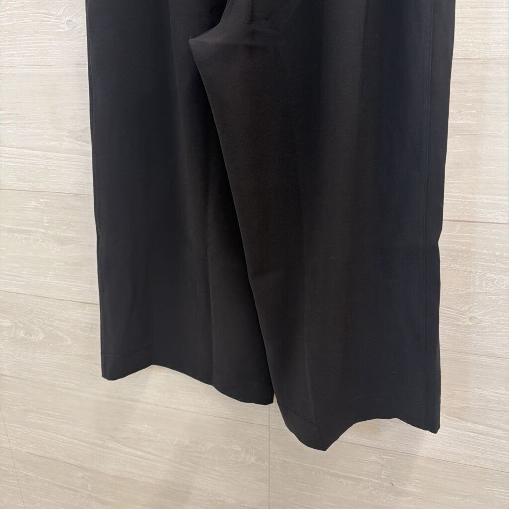 Lululemon Black Wide Leg Tie Waist Cropped Pants 8