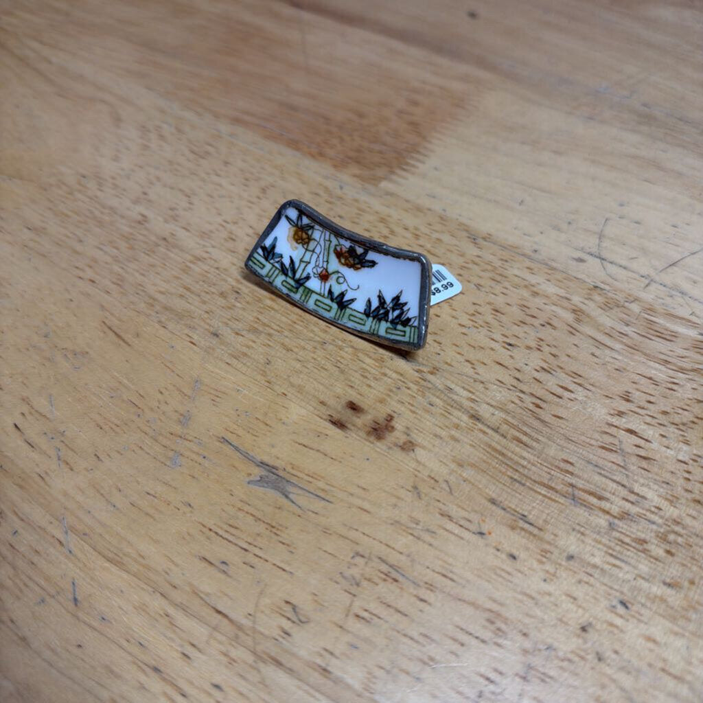 White/ Multi Print Pin